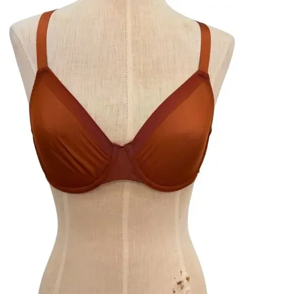Skims No Show Molded Unlined Demi Bra Bronze Underwire NWT Size 36A - Picture 3 of 11